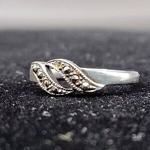 Marcasite cocktail ring (size 10)